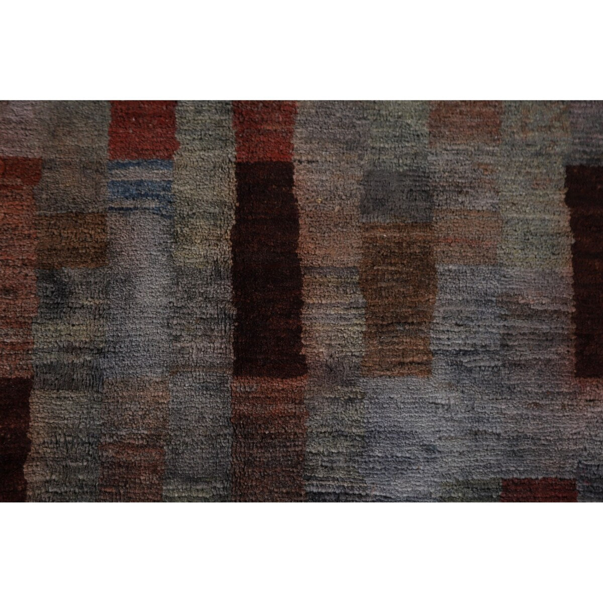 Over-Dyed Gabbeh Kashkoli Area Rug Handmade Wool Carpet - 5'9" x 8'11"