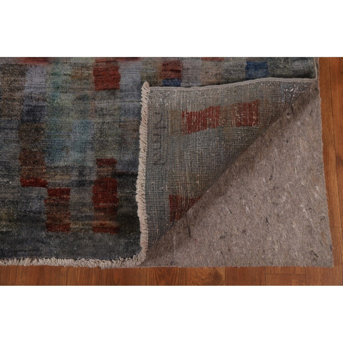 Over-Dyed Gabbeh Kashkoli Area Rug Handmade Wool Carpet - 5'9" x 8'11"