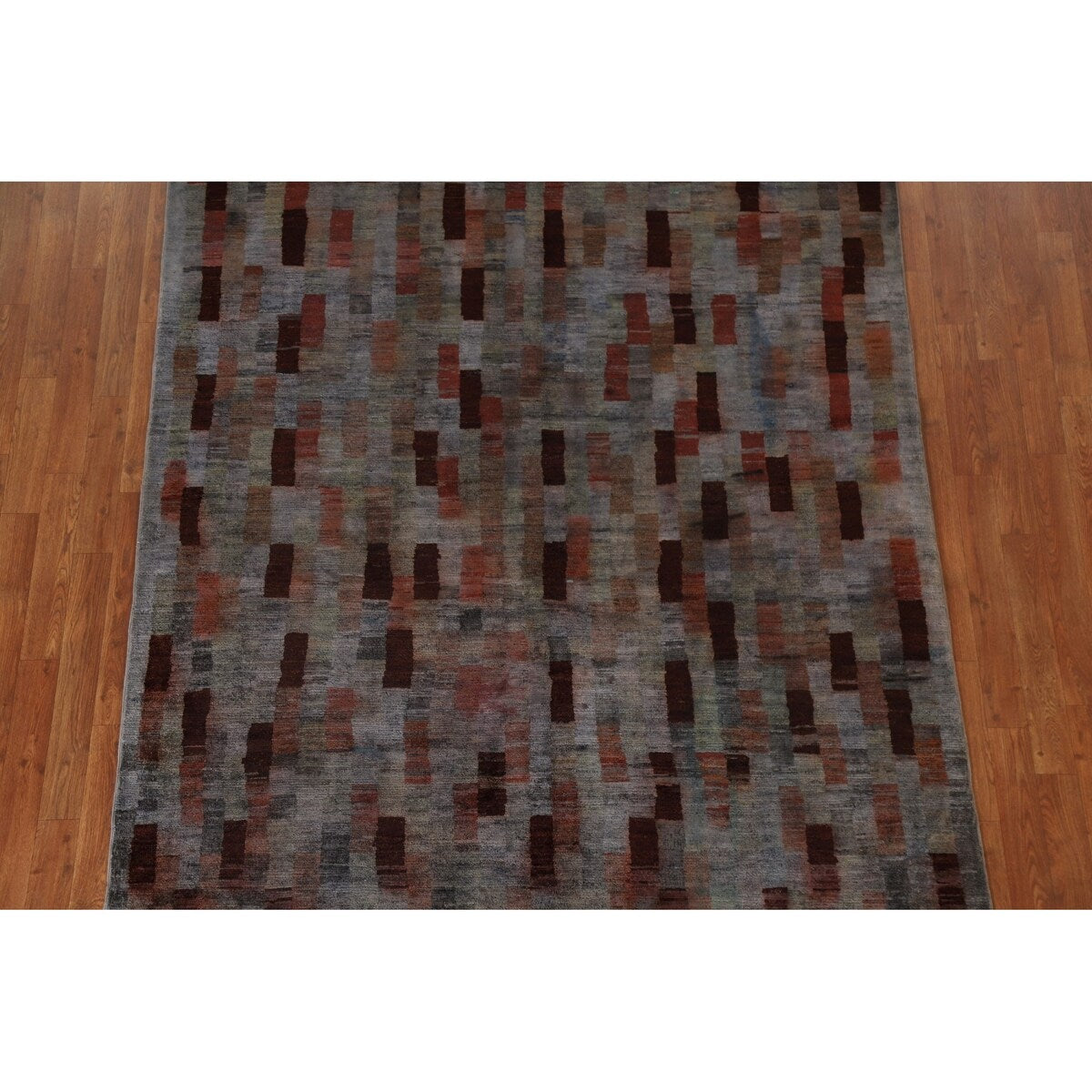 Over-Dyed Gabbeh Kashkoli Area Rug Handmade Wool Carpet - 5'9" x 8'11"
