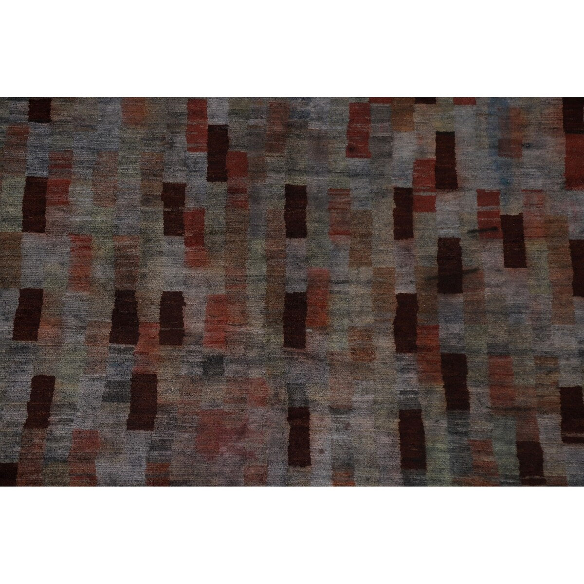 Over-Dyed Gabbeh Kashkoli Area Rug Handmade Wool Carpet - 5'9" x 8'11"