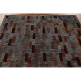 Over-Dyed Gabbeh Kashkoli Area Rug Handmade Wool Carpet - 5'9" x 8'11"