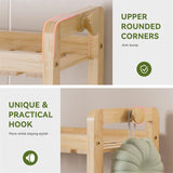 Over The Toilet Organizer Bamboo Storage Shelf - 6.12"D x 12.77"W x 13.79"H