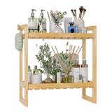 Over The Toilet Organizer Bamboo Storage Shelf - 6.12"D x 12.77"W x 13.79"H