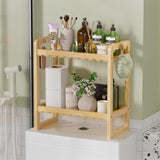 Over The Toilet Organizer Bamboo Storage Shelf - 6.12"D x 12.77"W x 13.79"H