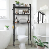Over The Toilet Rack 3 Tier Bathroom Shelf Over Toilet Storage Organizer Freestanding Above Toilet Storage Rack with Metal Frame