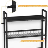 Over The Toilet Rack 3 Tier Bathroom Shelf Over Toilet Storage Organizer Freestanding Above Toilet Storage Rack with Metal Frame