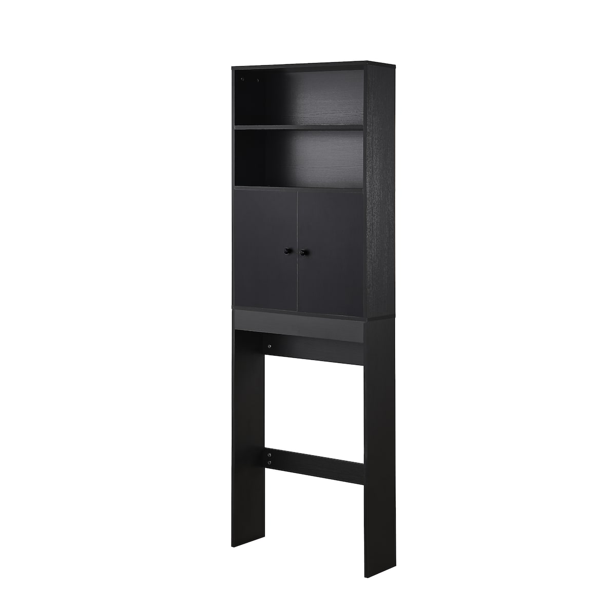 Over The Toilet Storage Cabinet, Farmhouse Storage Cabinet Over Toilet with 2 Barn Door & Toilet Paper Holder Stand