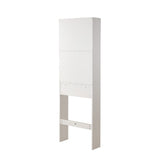 Over The Toilet Storage Cabinet, Farmhouse Storage Cabinet Over Toilet with 2 Barn Door & Toilet Paper Holder Stand