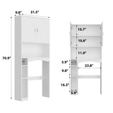 Over The Toilet Storage Cabinet, Toilet Organizer Rack, Bathroom Shelf