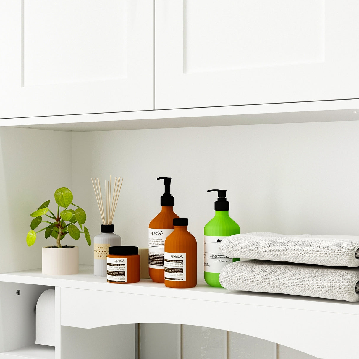 Over The Toilet Storage Cabinet, Toilet Organizer Rack, Bathroom Shelf