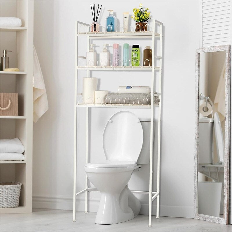 Over The Toilet Storage - 9.8"D x 23.6"W x 65"H