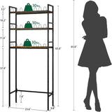 Over The Toilet Storage - 9.8"D x 23.6"W x 65"H