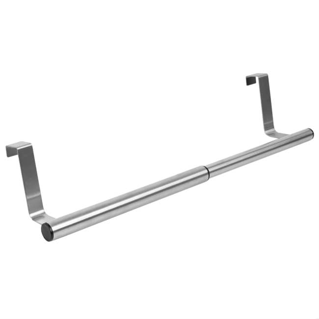 Door Hanging Modern Expandable Towel Storage Rack, Chrome