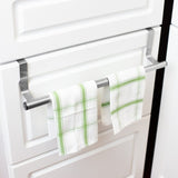 Door Hanging Modern Expandable Towel Storage Rack, Chrome