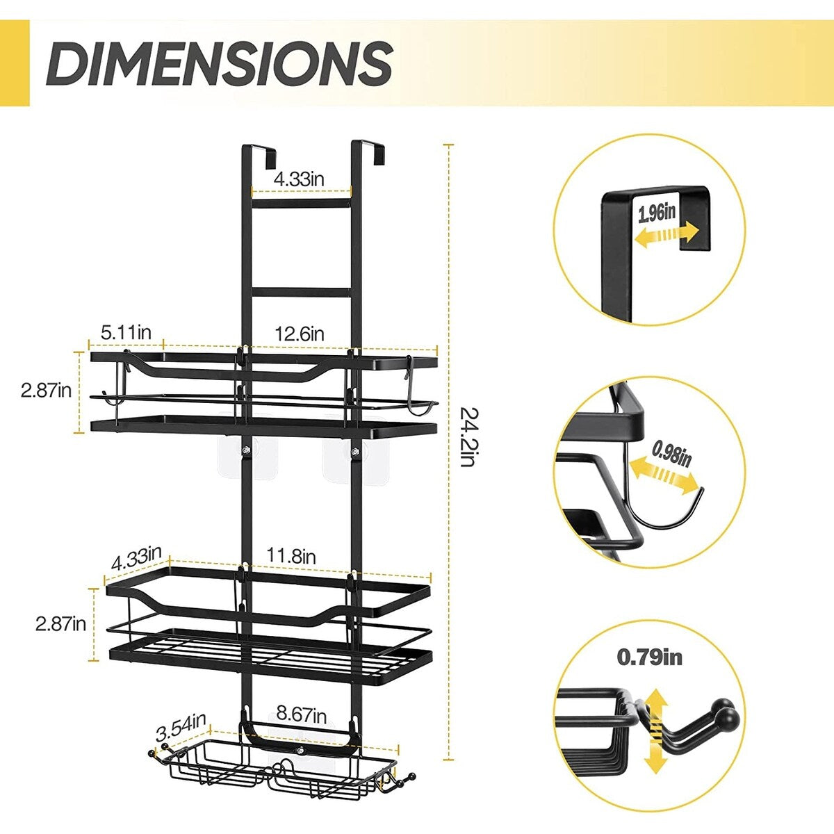 Over the Door Shower Caddy
