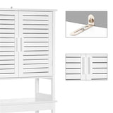 Over the Toilet Storage Cabinet - 9.1"D x 23.6"W x 68.1"H
