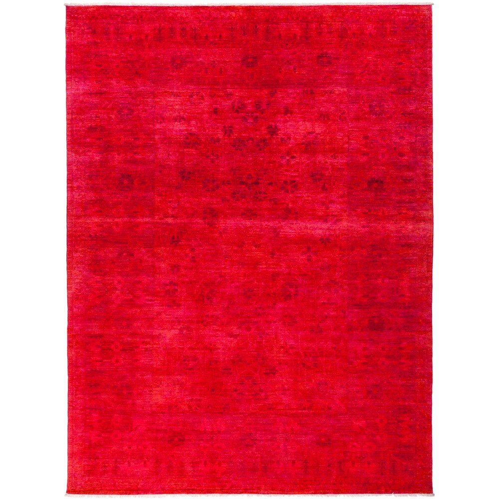 Gereca Hand-knotted Overdyed Area Rug (9' x 12'1) - 9' x 12'1"/Surplus