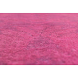 Noori Rug Overdyed Peshawar Bihter Magenta/ Rug - 4'2" x 5'6"
