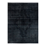 Overdyed, One-of-a-Kind Hand-Knotted Area Rug - Black - 12' 2" x 16' 3"