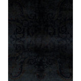 Overdyed, One-of-a-Kind Hand-Knotted Area Rug - Black - 12' 2" x 16' 3"
