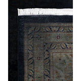 Overdyed, One-of-a-Kind Hand-Knotted Area Rug - Black - 12' 2" x 16' 3"