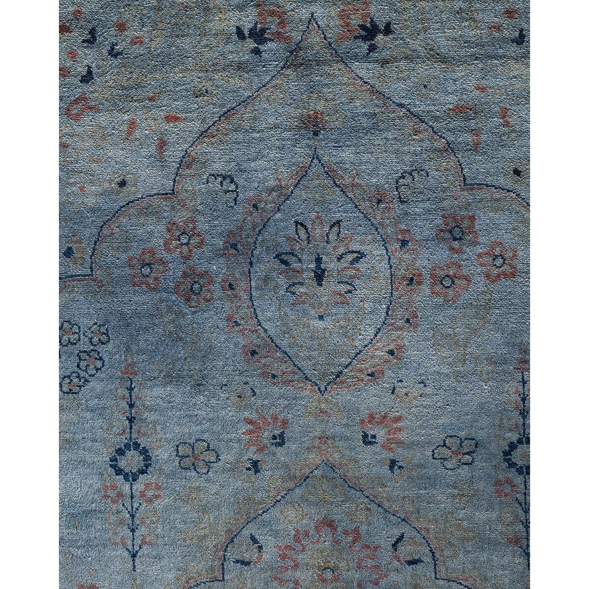 Overdyed, One-of-a-Kind Hand-Knotted Area Rug - Gray - 8' 2" x 10' 1"