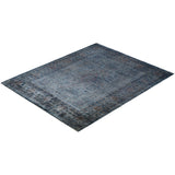 Overdyed, One-of-a-Kind Hand-Knotted Area Rug - Gray - 8' 2" x 10' 1"