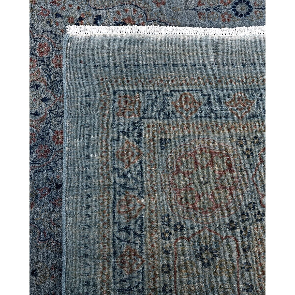 Overdyed, One-of-a-Kind Hand-Knotted Area Rug - Gray - 8' 2" x 10' 1"