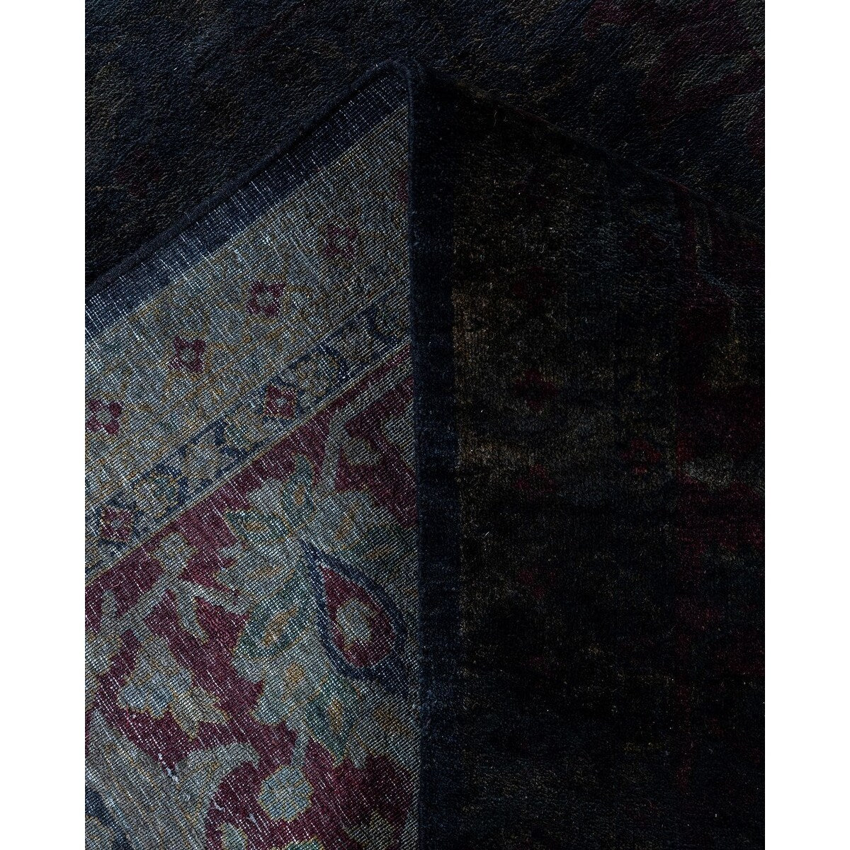 Overdyed, One-of-a-Kind Hand-Knotted Area Rug - Gray - 8' 2" x 10' 4"