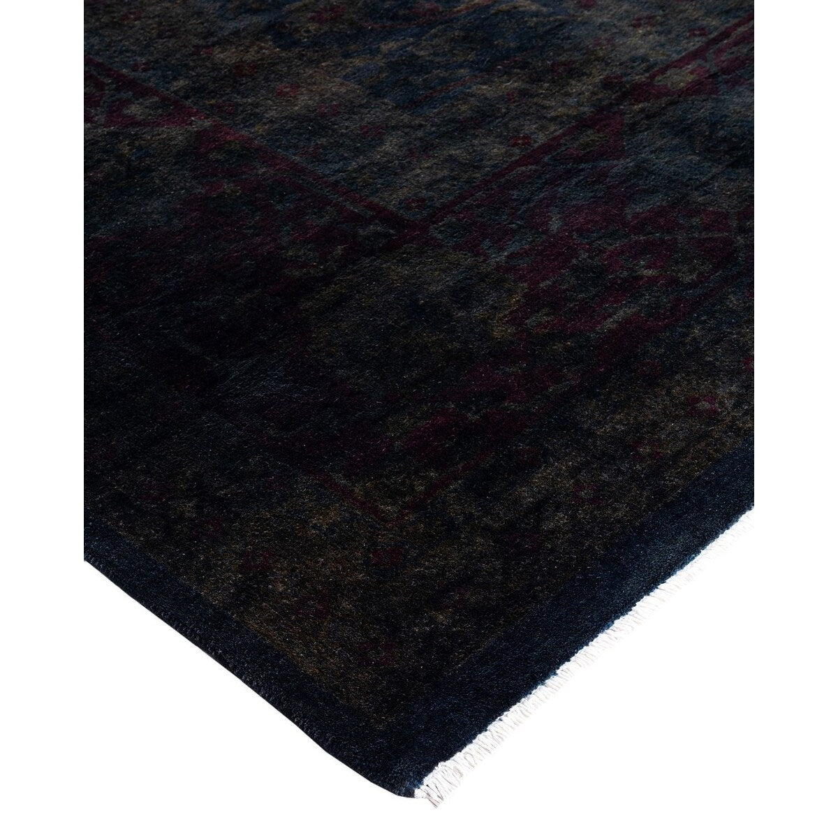 Overdyed, One-of-a-Kind Hand-Knotted Area Rug - Gray - 8' 2" x 10' 4"