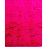 Overdyed, One-of-a-Kind Hand-Knotted Area Rug - Pink - 4' 1" x 5' 10"
