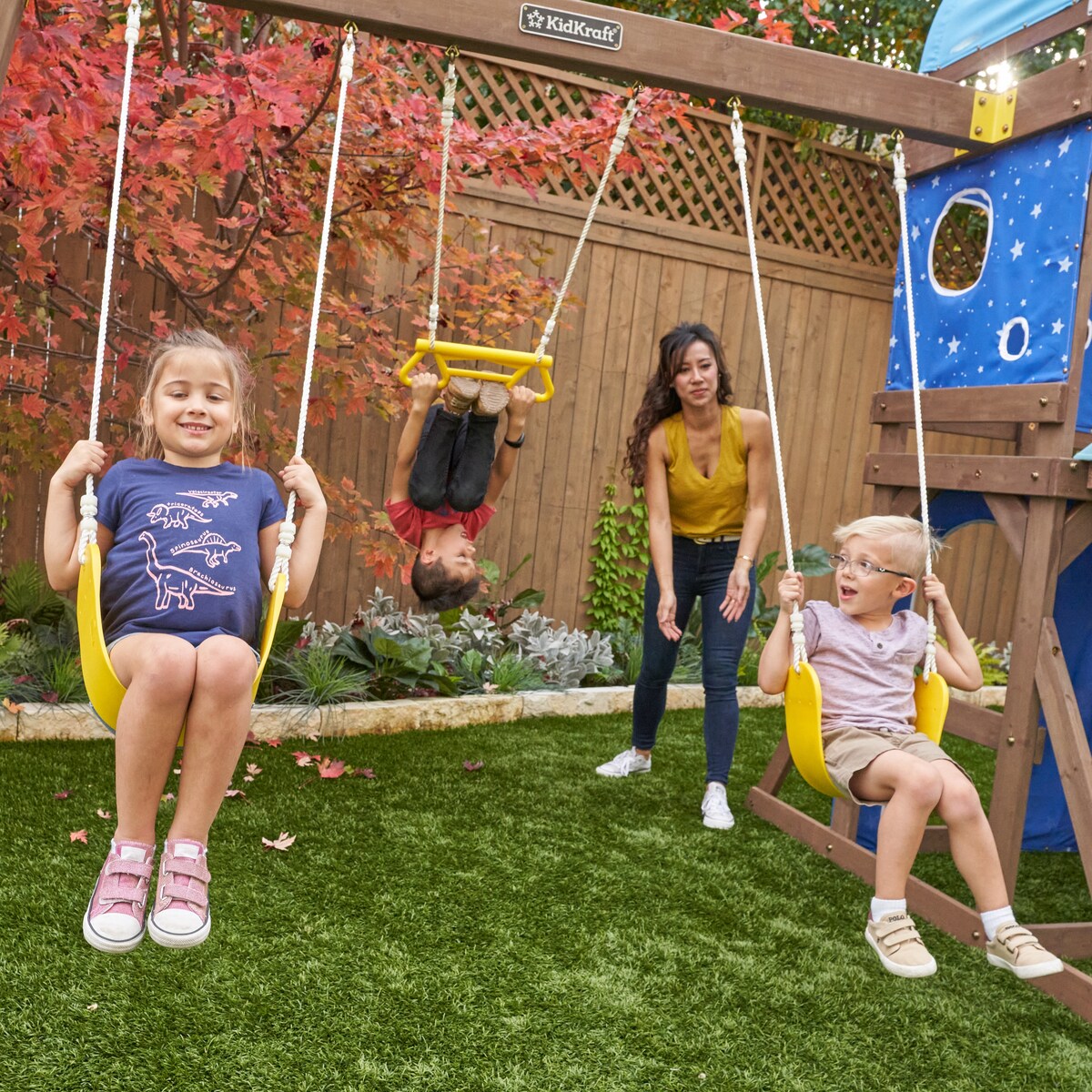 Overlook Challenge Wooden Outdoor Swing Set