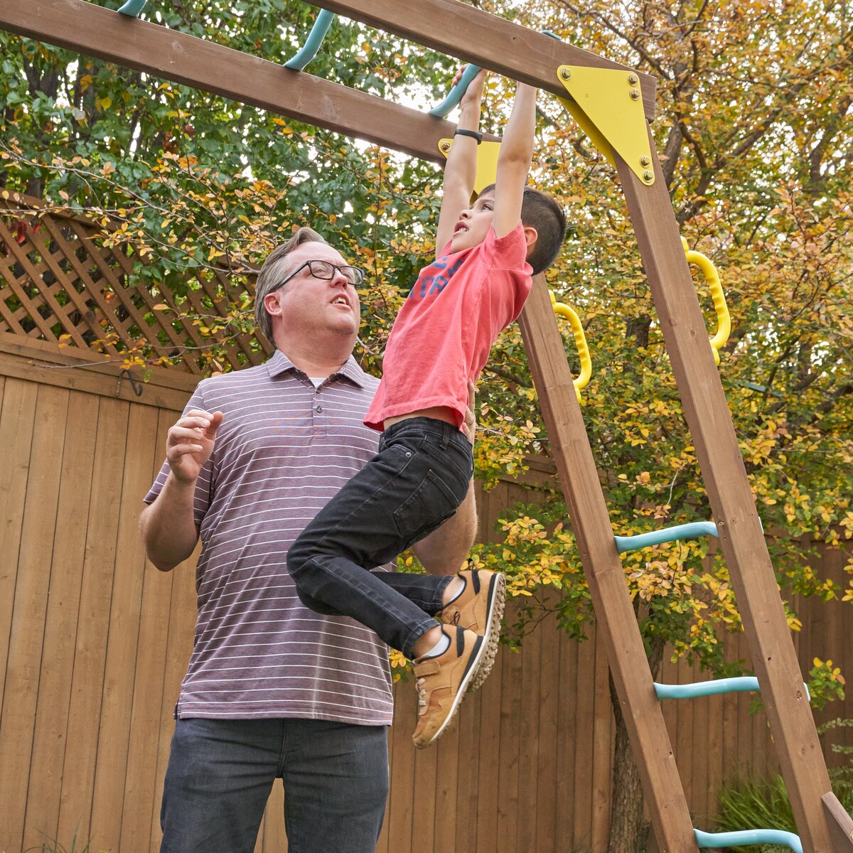 Overlook Challenge Wooden Outdoor Swing Set