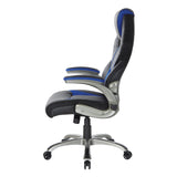 Oversite Gaming Chair in Faux Leather with Color Accents