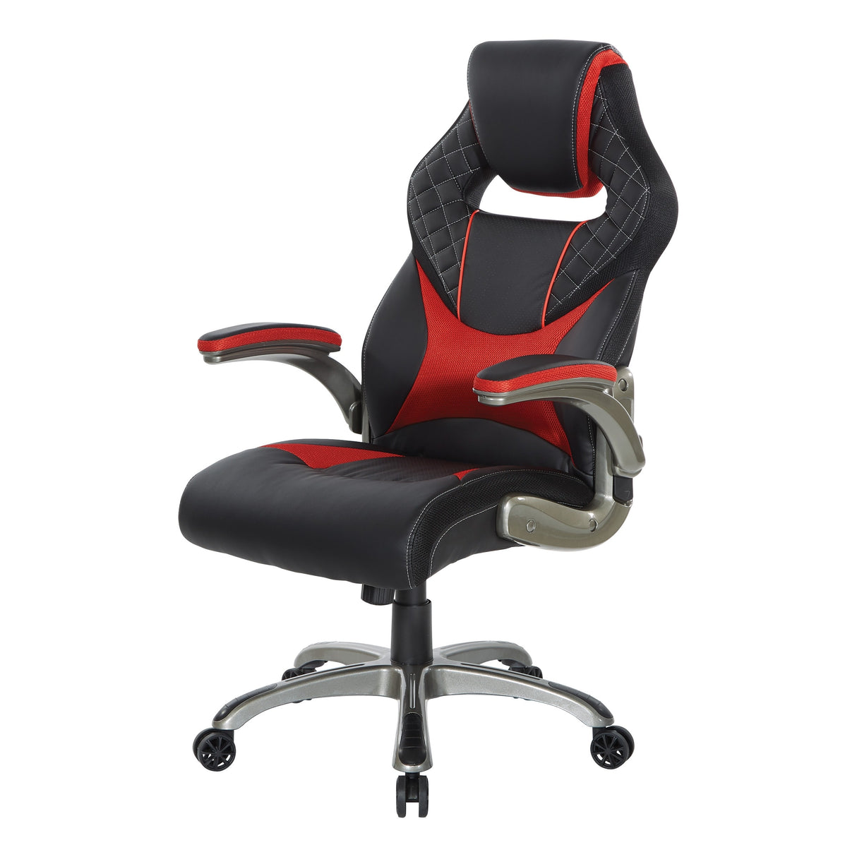Oversite Gaming Chair in Faux Leather with Color Accents