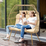Oversized Double Egg Chair With Stand