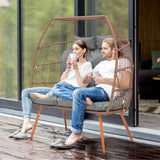 Oversized Double Egg Chair With Stand