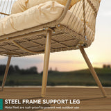 Oversized Double Egg Chair With Stand
