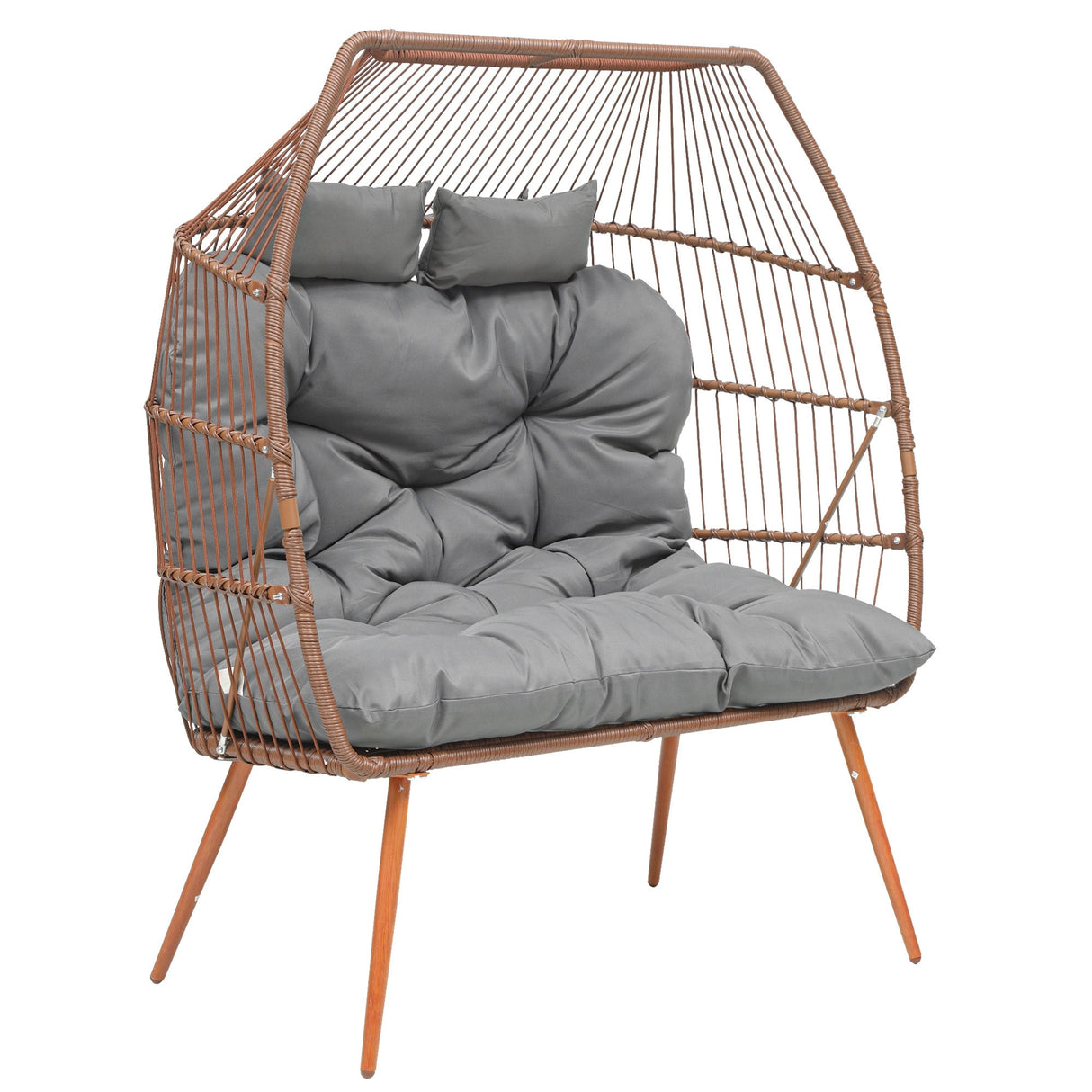 Oversized Double Egg Chair With Stand