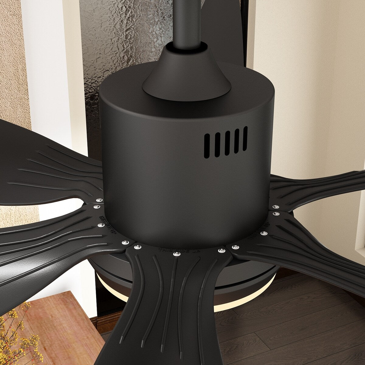 Oversized Lighting Fan 66-Inch Blade Span with Adjustable Light