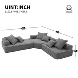 Oversized Modular L Shaped Sectional Sofa Luxury Boucle Floor Couch Set Convertible Sleeper Couch