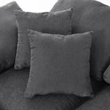 Oversized Modular Sectional Sofa, Chenille U-Shaped Couch with Chaise/Ottoman, 7 Seater Living Room Furniture Sets