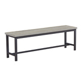 Oversized Particle Board 3 Piece Dining Table and Chair Set for 6