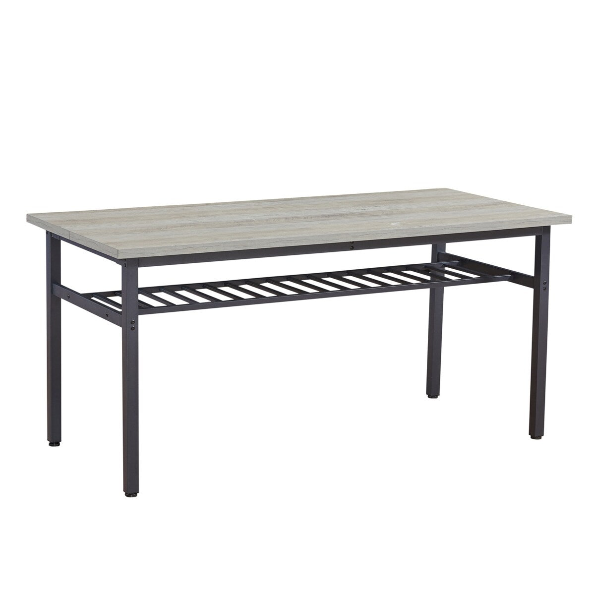 Oversized Particle Board 3 Piece Dining Table and Chair Set for 6