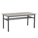 Oversized Particle Board 3 Piece Dining Table and Chair Set for 6