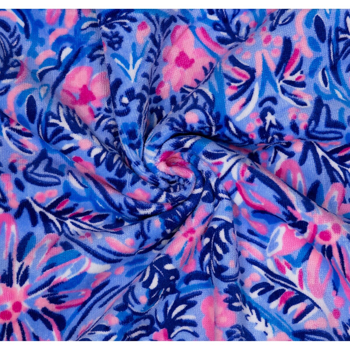 Oversized Pool/Beach Towel, 40 x 70, Large Terry Cloth Towel for Adults, Blue Caning