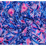 Oversized Pool/Beach Towel, 40 x 70, Large Terry Cloth Towel for Adults, Blue Caning