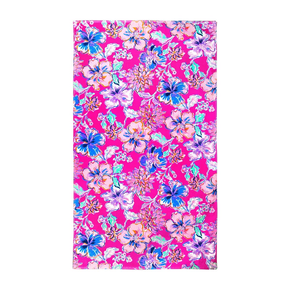 Oversized Pool/Beach Towel, 40 x 70, Large Terry Cloth Towel for Adults, Blue Caning