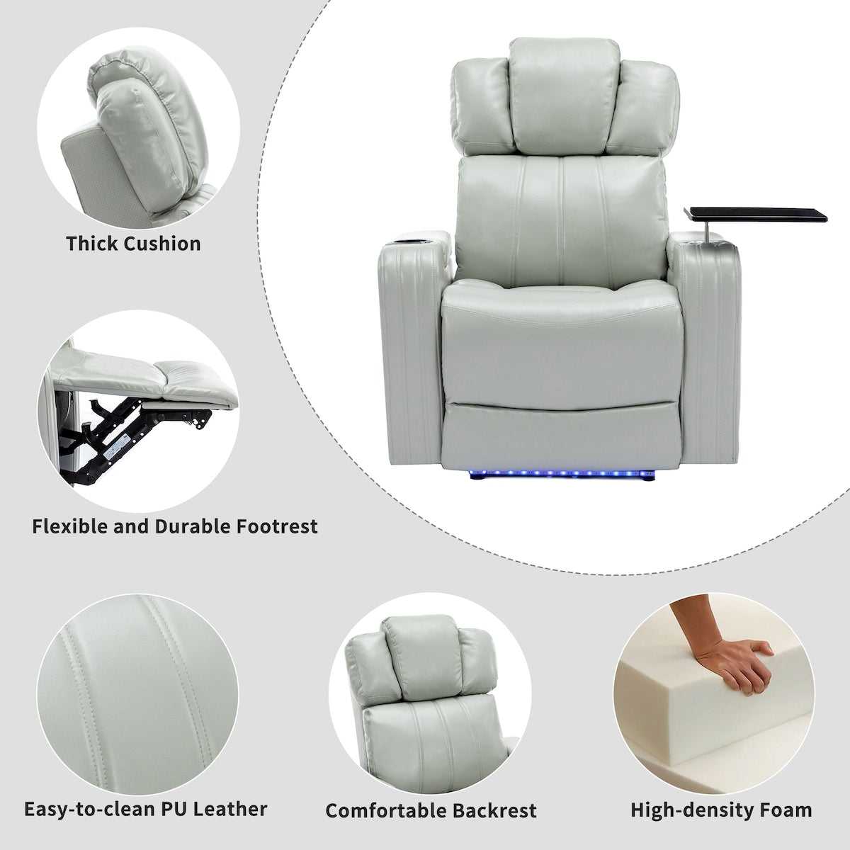 Oversized Recliner Chair Sofa Lift Recliner Chair Home Theater Recliner