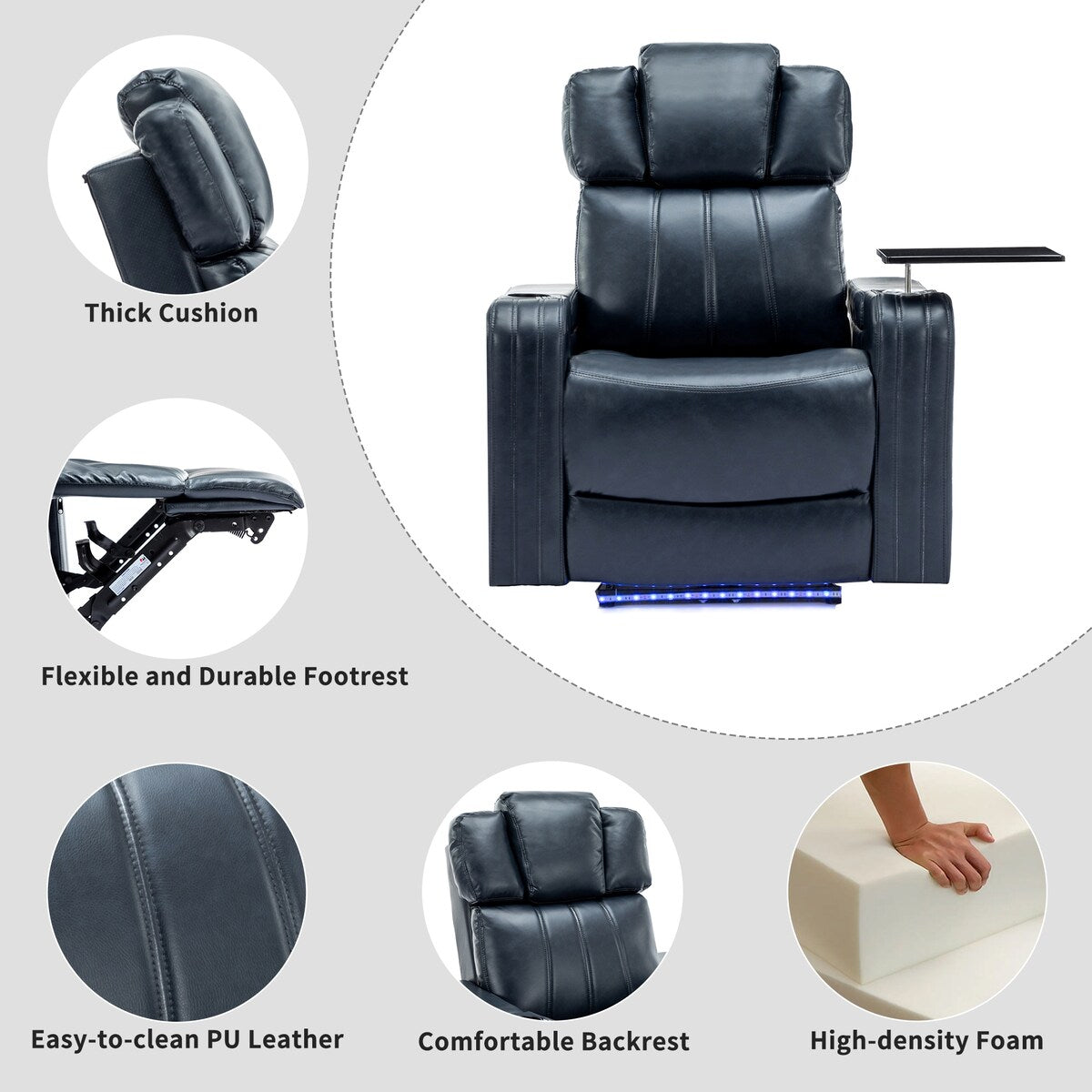 Oversized Recliner Chair Sofa Lift Recliner Chair Home Theater Recliner